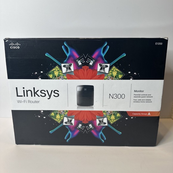 Cisco Linksys X2000 N300 All-in-One Wi-Fi Router w/ ADSL2+Modem 3-Port 10/100 - Picture 1 of 8